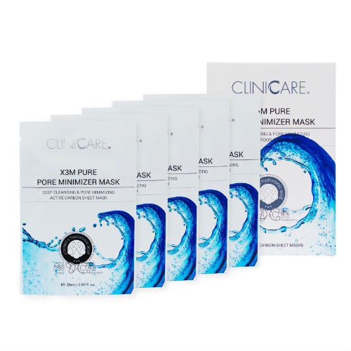 CLINICCARE X3M PORE MINIMISING MASKS (5 PACK)